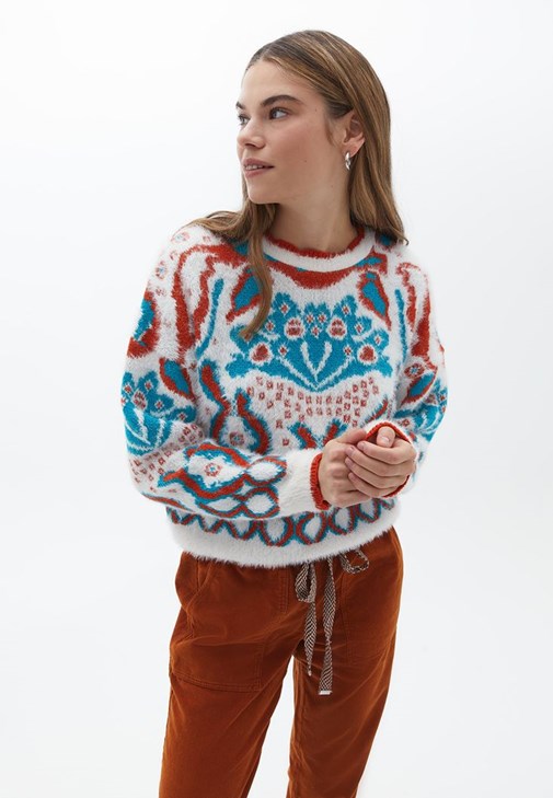  Jacquard Knitwear Sweater 