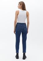 Women Blue Ultra High Rise Straight Fit Pants