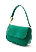Women Green Strapped Bag with Chain Detail