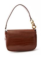 Women Brown Strapped Bag with Chain Detail