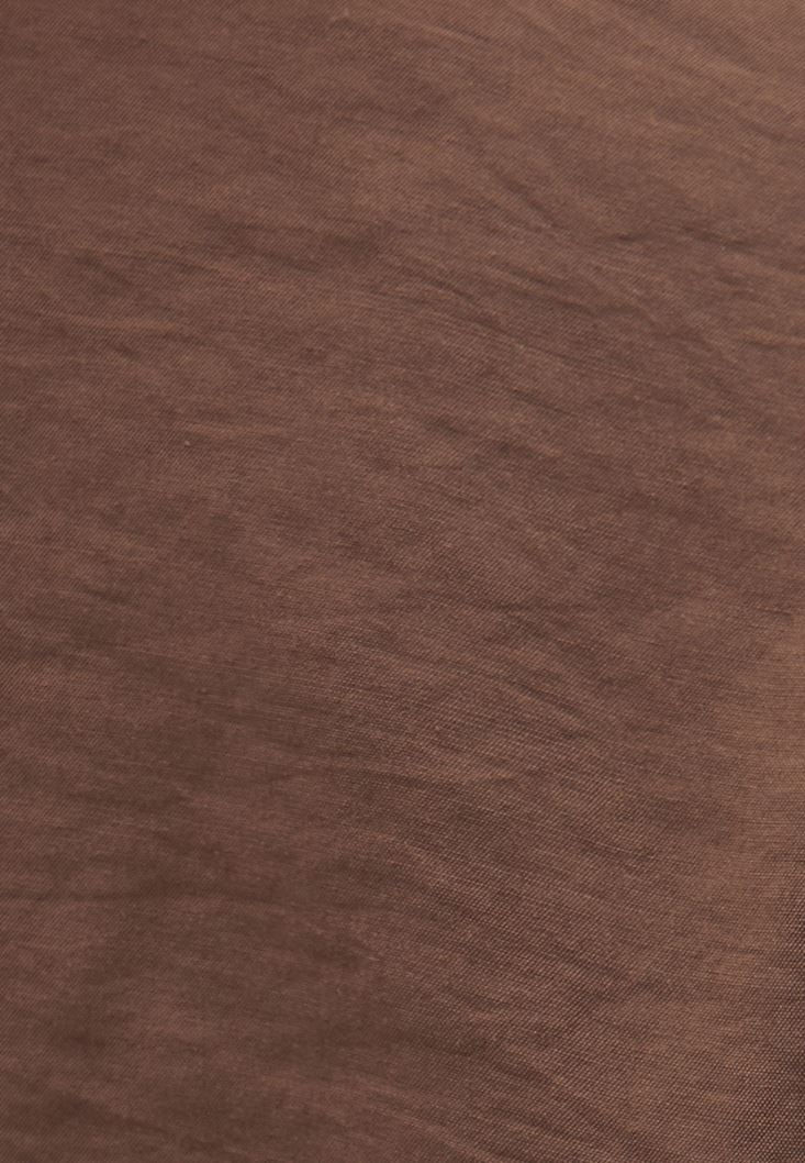 Bayan Kahverengi Oversize Gömlek ( MODAL )