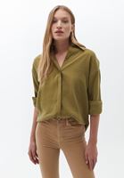 Women Green Oversize Shirt
