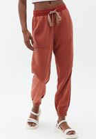 Women Orange Soft touch jogger pants