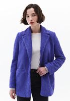 Women Blue Oversize Blazer