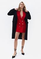 Bayan Kırmızı Blazer Ceket Elbise