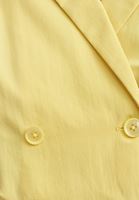 Bayan Sarı Kruvaze Crop Gömlek