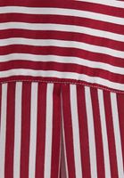 Women Mixed Striped Oversize Shirt