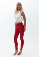 Bayan Kırmızı Toparlayıcı Etkili Skinny Pantolon ( TENCEL™ )
