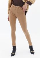 Bayan Bej Toparlayıcı Etkili Skinny Pantolon ( TENCEL™ )