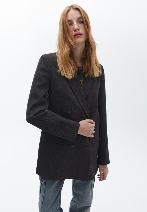 Blazer Ceket ve Kargo Pantolon Kombini