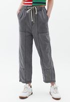 Women Grey Mid Rise Baggy Fit Pants