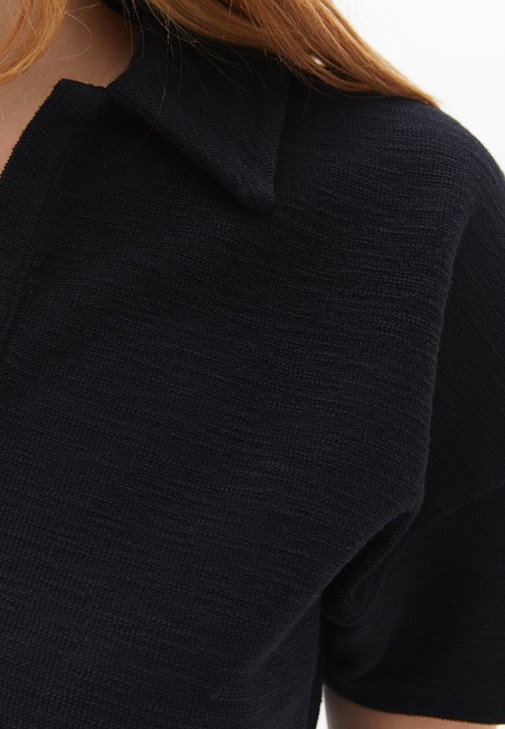 Polo Yaka Sweatshirt ve Şort Kombini