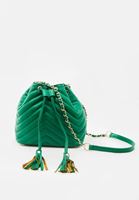 Women Green Quilted Bucket Bag