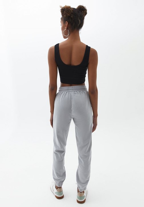 Grey Soft touch jogger pants Online Shopping