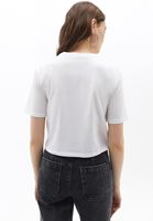 Women White Tshirt with Cut Out Detail