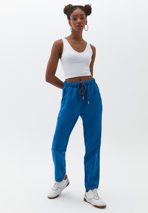 Blue Carrot Fit Pants with Drawstring 