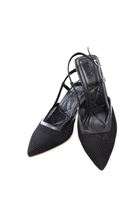 Women Black Fishnet Shoes