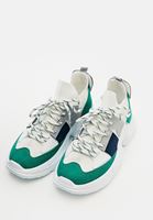 Women Green Thick sole sneakers