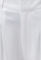 Women White Pleated Baggy Pants