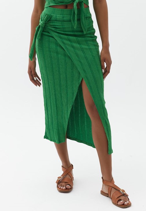 Green 2025 envelope skirt