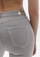 Women Grey TENCEL slimming effect skinny pants