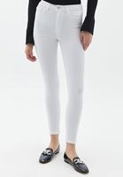 Bayan Beyaz Toparlayıcı Etkili Skinny Pantolon ( TENCEL™ )
