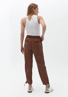 Bayan Bej Yüksek Bel Baggy-Fit Pantolon ( TENCEL™ )