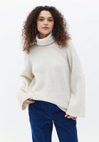 Women Beige Soft Touch Loose Fit Sweater
