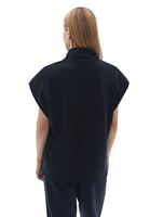 Women Black Soft touch Sleeveless Sweatshirt