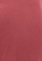 Bayan Kırmızı  Yumuşak Dokulu V Yaka Tişört ( MODAL )
