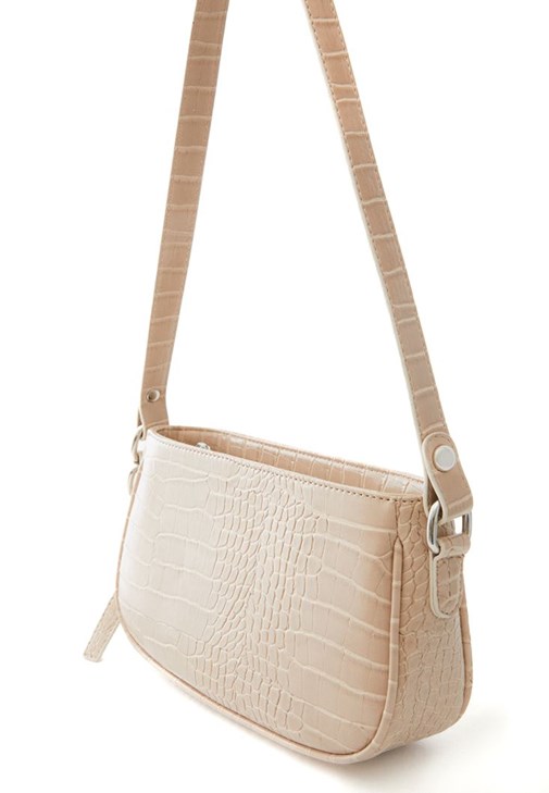 Croc textured shoulder discount bag