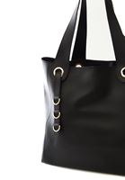 Women Black Tote Bag with Double Straps