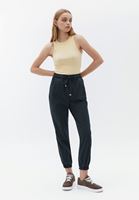 Women Grey High Rise Jogger Pants