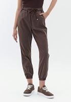 Women Brown High Rise Jogger Pants