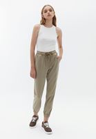 Women Brown High Rise Jogger Pants