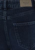 Bayan Mavi Orta Bel Wide-Leg Denim Pantolon
