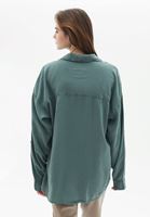 Bayan Yeşil Cepli Gömlek ( TENCEL™ )