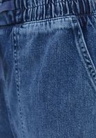 Women Blue High Rise Slouchy Fit Pants