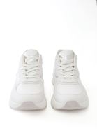 Women White High Sole Sneakers