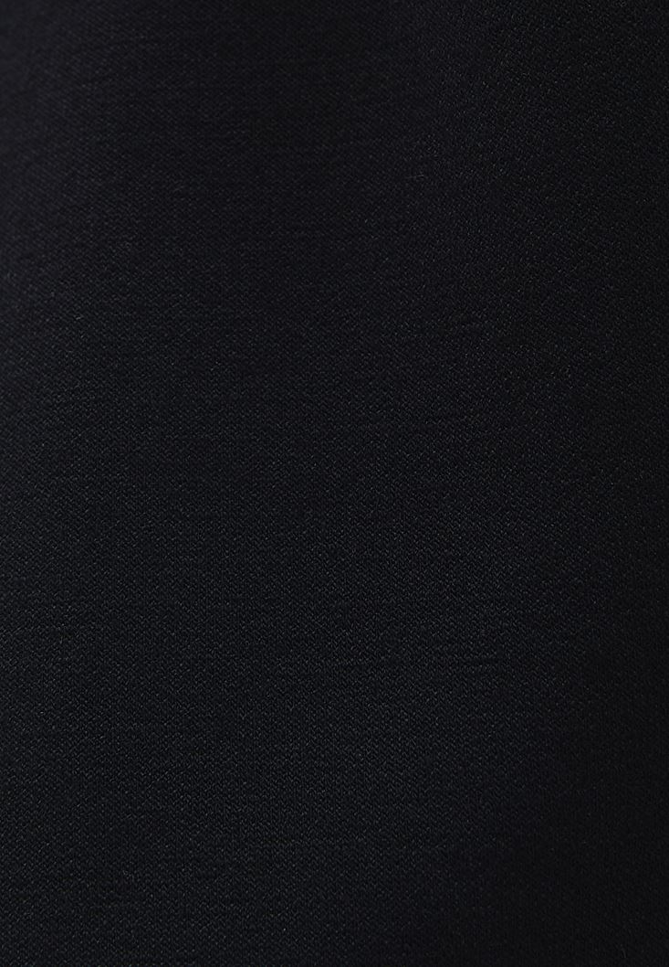 Bayan Siyah Cut-Out Detaylı Sweatshirt