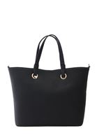 Women Black Tote Bag with Straps