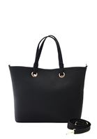 Women Black Tote Bag with Straps