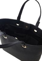 Women Black Tote Bag with Straps