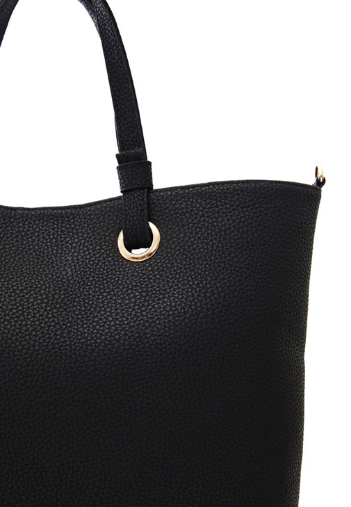 Black tote bag with long strap online