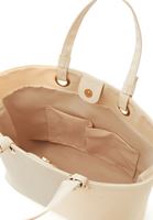 Women Beige Tote Bag with Straps