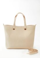 Women Beige Tote Bag with Straps