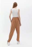 Women Brown Soft Touch High Rise Jogger Pants