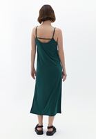Bayan Yeşil İnce Askılı Uzun Elbise ( MODAL )