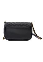 Women Black Bag with Chain Detail