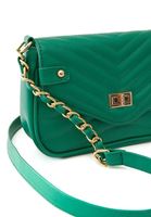 Women Green Bag with Chain Detail
